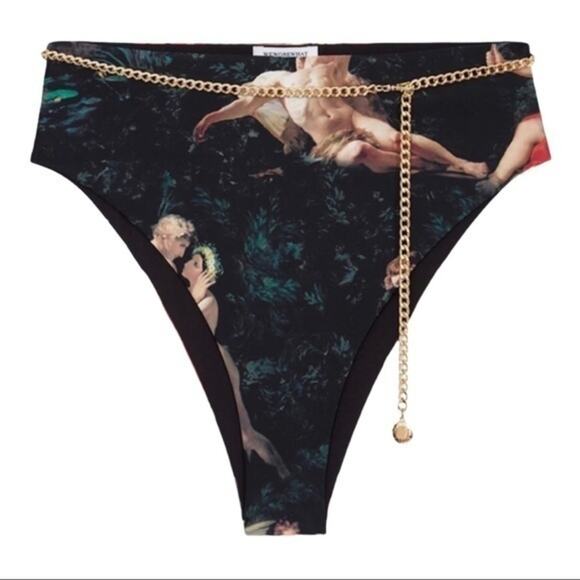 WEWOREWHAT Emily Belted Painted Angels Bottom XS - Picture 2 of 11